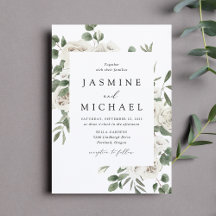 Elegante weiße florale Hochzeit