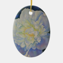 Elegante, weiße, gelbe Perle mit blühender Wasserf