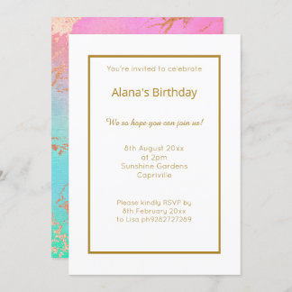 ELEGANTE, WEISSE GOLDSPOT EINFACH ALLE OKASSIONEN EINLADUNG