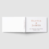 Elegante weiße Hochzeit Gästebuch (Voll)