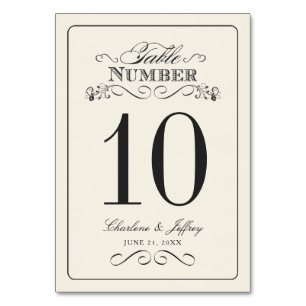Elegante weiße Hochzeitstisch-Nummer WT313 Tischnummer