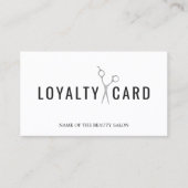 Elegante weiße Imitate Silberschere fett Treuekarte (Vorderseite)