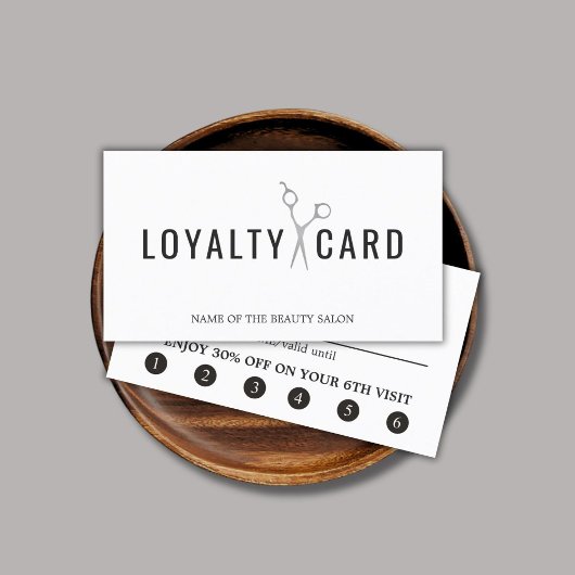 Elegante weiße Imitate Silberschere fett Treuekarte