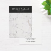 Elegante weiße Marmorverkleidungskarte (Schreibtisch)