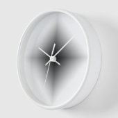 Elegante weiße Minimalistische und moderne Mauer Uhr (Winkel)