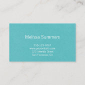 Elegante weiße mit Blumengänseblümchen rustikal Visitenkarte (Rückseite)