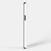 Elegante weiße Monogramm-Initialen iPhone Hülle (Rechte Seite)