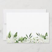 Elegante weiße Orchideen werden Sie meine Brautjun Einladung (Rückseite)