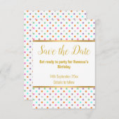 ELEGANTE WEISSE PASTEL SPOT REAKTION RSVP CARD (Vorne/Hinten)
