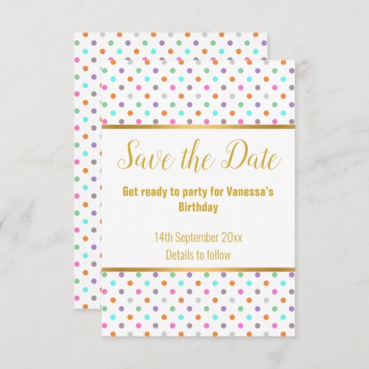 ELEGANTE WEISSE PASTEL SPOT REAKTION RSVP CARD (Vorne/Hinten)