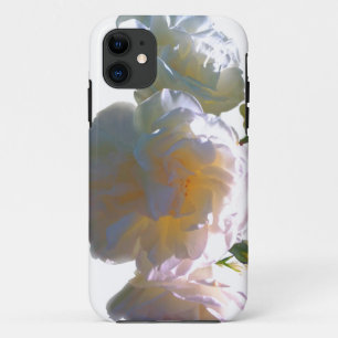 Elegante weiße Pfirsich-Orangen-Rosen mit rosafarb Case-Mate iPhone Hülle