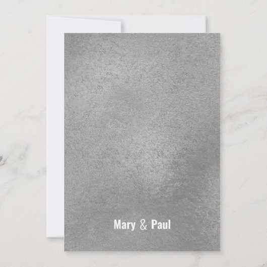 Elegante, weiße Rosa Kirschblüte Blütenhochzeit Einladung (Rückseite)