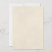 Elegante weiße Rose machen wir noch Hochzeitfeiert Einladung (Rückseite)