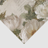 Elegante weiße Rose Seidenpapier (Ausschnitt)
