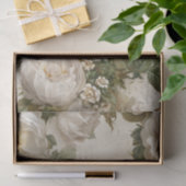 Elegante weiße Rose Seidenpapier (Geschenk)