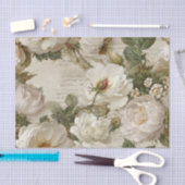 Elegante weiße Rose Seidenpapier (Handwerk)