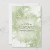 Elegante, weiße Rosen, 16 . Geburtstag Einladung (Rückseite)