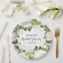 Elegante weiße Rosen Brautparty Quadrat