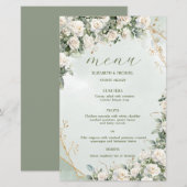 Elegante weiße Rosen Hochzeit (Vorne/Hinten)