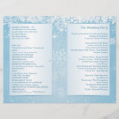 Elegante weiße Schneeflocken auf dem blauen Hochze (Rückseite)