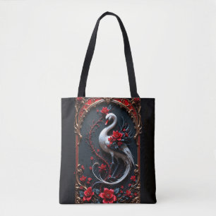 Elegante Weiße-Schwan-Hochzeitskollektion Tasche