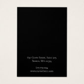 Elegante weiße Schwarz-Minimal-Ohrring-Display-Kar (Rückseite)
