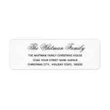 Elegante weiße schwarze Adresse