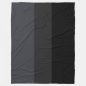 Elegante, weiße, schwarze monochromatische Streife Fleecedecke (Vorderseite)