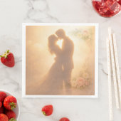 Elegante weiße Serviette (Beispiel)