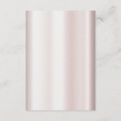 Elegante weiße Spitzen-Detailkarte Begleitkarte (Rückseite)