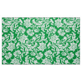 Elegante weiße und grüne Damaskus Stoff (Fat Quarter (45,7 x 55,9 cm))