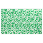 Elegante weiße und grüne Damaskus Stoff (Yard (91,4 cm))