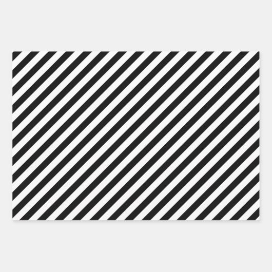 Elegante weiße und schwarze Weihnachtsmarke Geschenkpapier Set (Vorderseite 2)