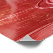 Elegante weiße Vase mit farbenfrohen Blume Poster (Ecke)