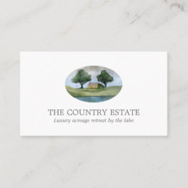 Elegante weiße Visitenkarte