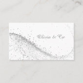 Elegante weiße Visitenkarte (Vorderseite)