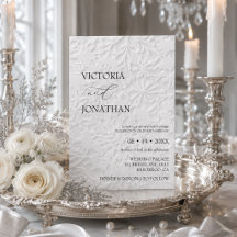 Elegante weiße Winterhochzeit 