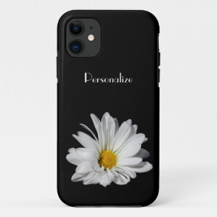 Elegante weißes Gänseblümchen-Blume mit Namen Case-Mate iPhone Hülle