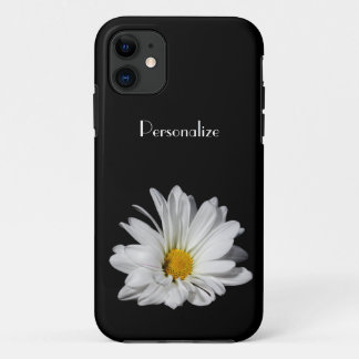 Elegante weißes Gänseblümchen-Blume mit Namen Case-Mate iPhone Hülle