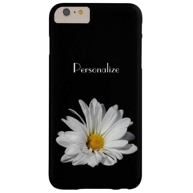 Elegante weißes Gänseblümchen-Blume mit Namen Case-Mate iPhone Hülle (Rückseite)