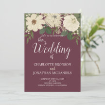 Elegante Weißweine Blume Hochzeit