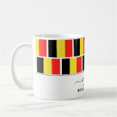 Elegante Welcome BELGIUM FLAG Tasse (Links)