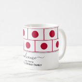 Elegante Welcome JAPAN FLAG Kaffee Tasse (VorderseiteRechts)