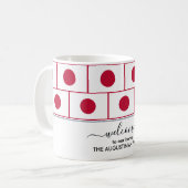 Elegante Welcome JAPAN FLAG Kaffee Tasse (Vorderseite Links)