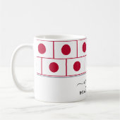 Elegante Welcome JAPAN FLAG Kaffee Tasse (Links)