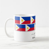 Elegante Welcome PHILIPPINES FLAG Kaffeetasse (Links)