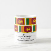 Elegante Welcome SRI LANKA FLAG Tasse (Mittel)