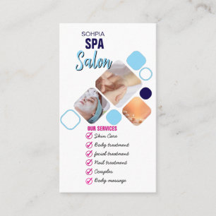 Elegante Wellness-Center Services Business Card    Visitenkarte