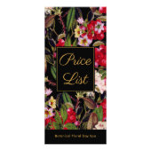 Elegante Wellness-Center- und Salonpreisliste Werbekarte (Vorne)