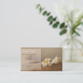 Elegante Wellness-Center-und Visitenkarte (Stehend Vorderseite)